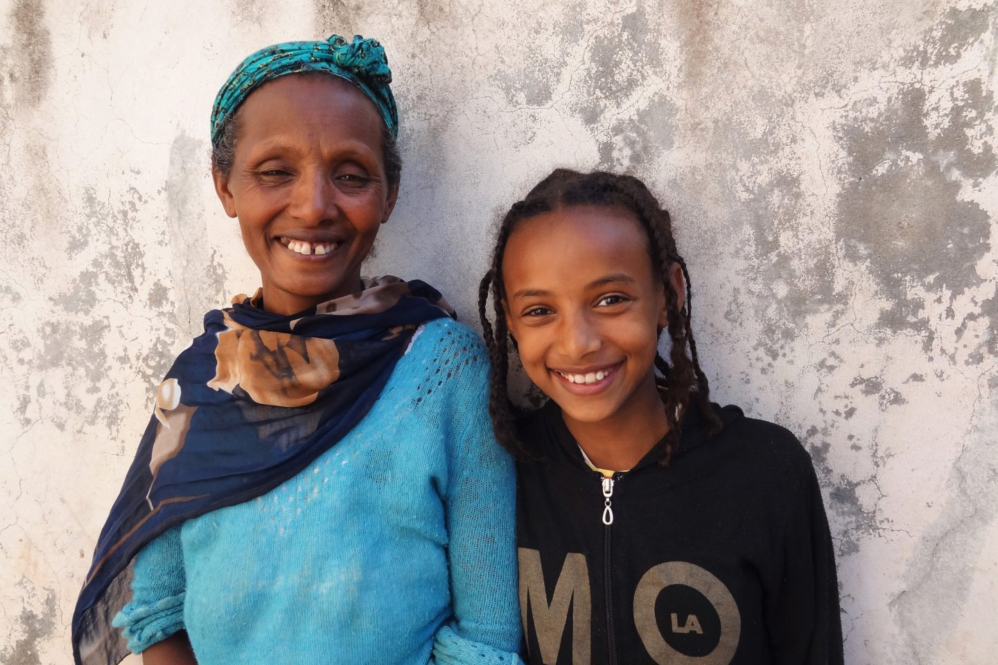 An Ethopian woman and child