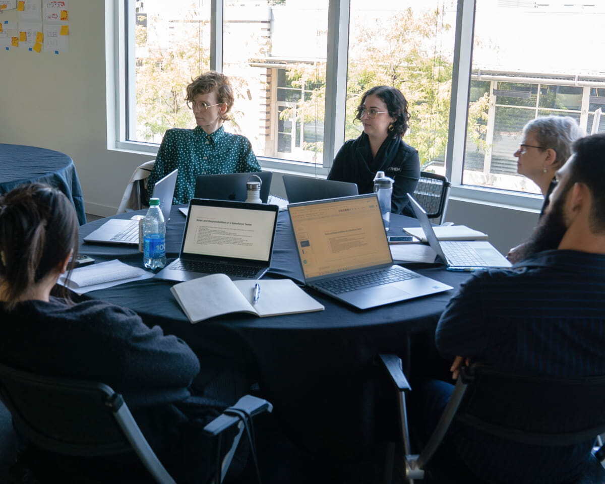 A team meeting