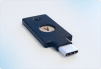 A physical security key compatible with Salesforce