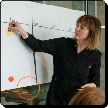 Bobbi directing the Rapid Growth Workshop